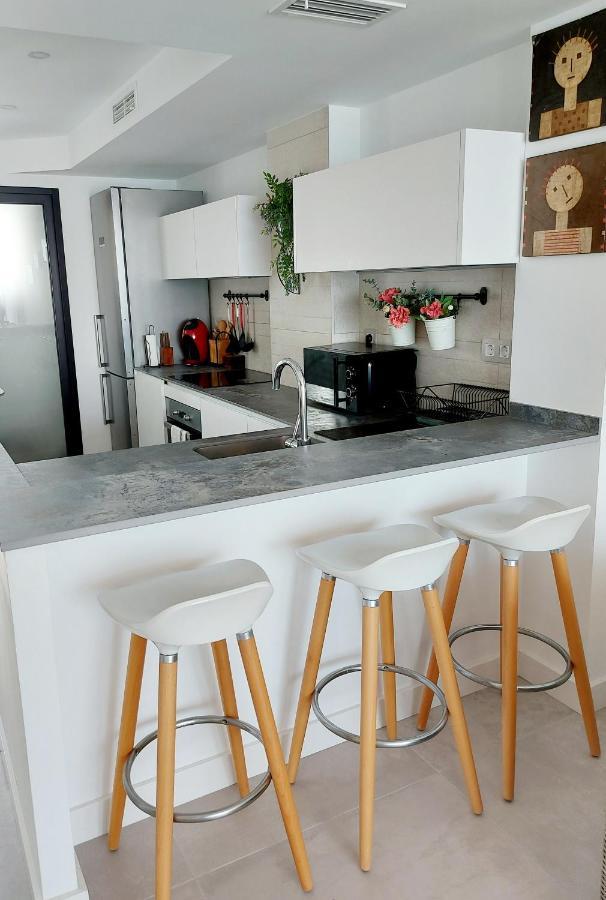 Exclusif Appartement En 1Er Ligne, Vue Imprenable, Piscine, Parking Prive A Playa Mucha Vista, Alicante El Campello Buitenkant foto